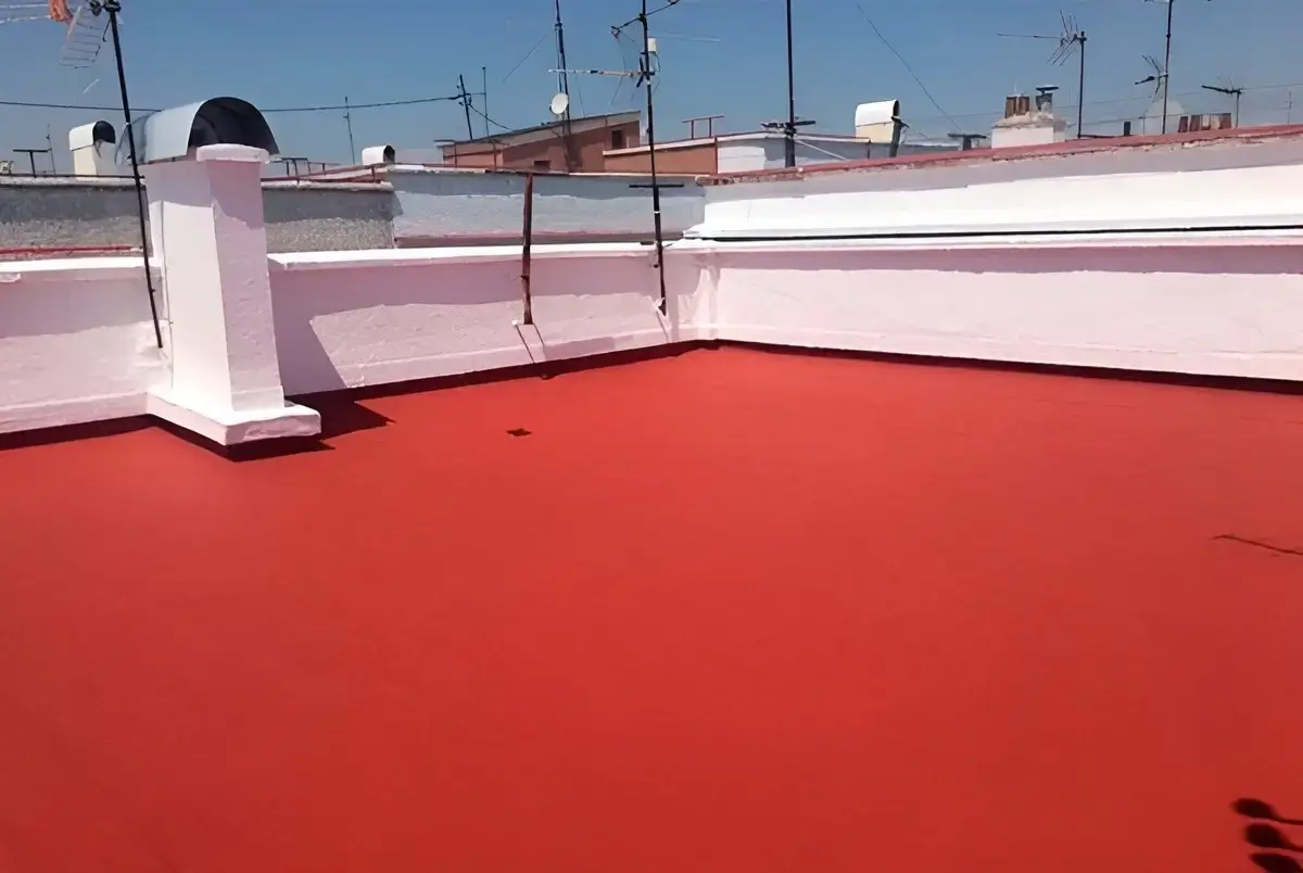 Reparación e impermeabilización de terraza hecha por Los Pintores Alcala de Henares